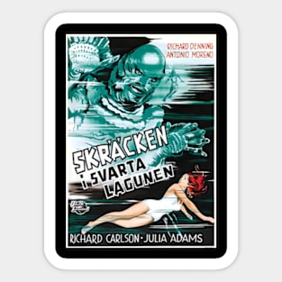 Creature From the Black Lagoon - Swedish Movie Poster Sticker